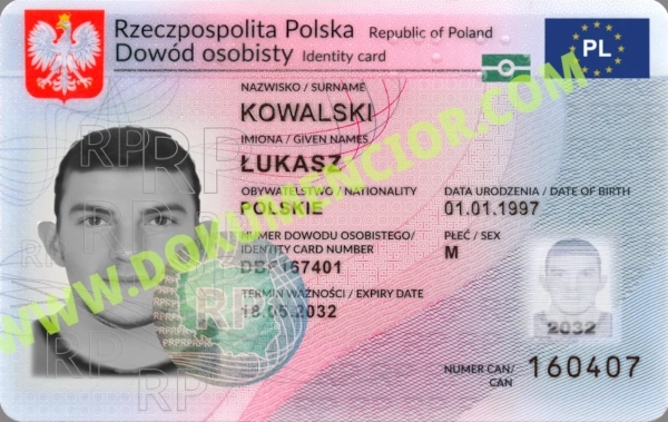 Dowód Osobisty Kolekcjonerski w wersji 2021 od Dokumencior.com