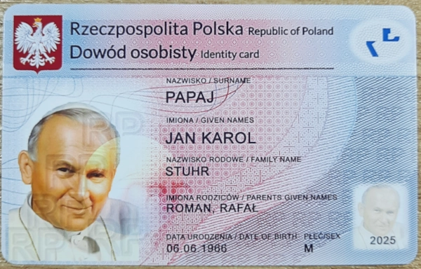 uważamy że dowód osobisty ze sklepu pirackiego nie zasługuje na pochlebne recenzje